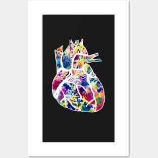 Funfetti Heart (White Background Pattern) Posters and Art